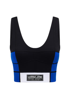 Lorna Jane All Star Recycled Bra Tank Combo - Black Splice