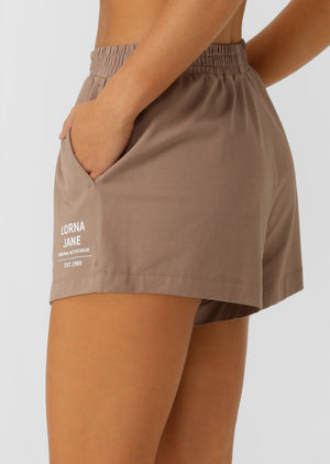Lorna Jane Weekender Walk Shorts - Bone