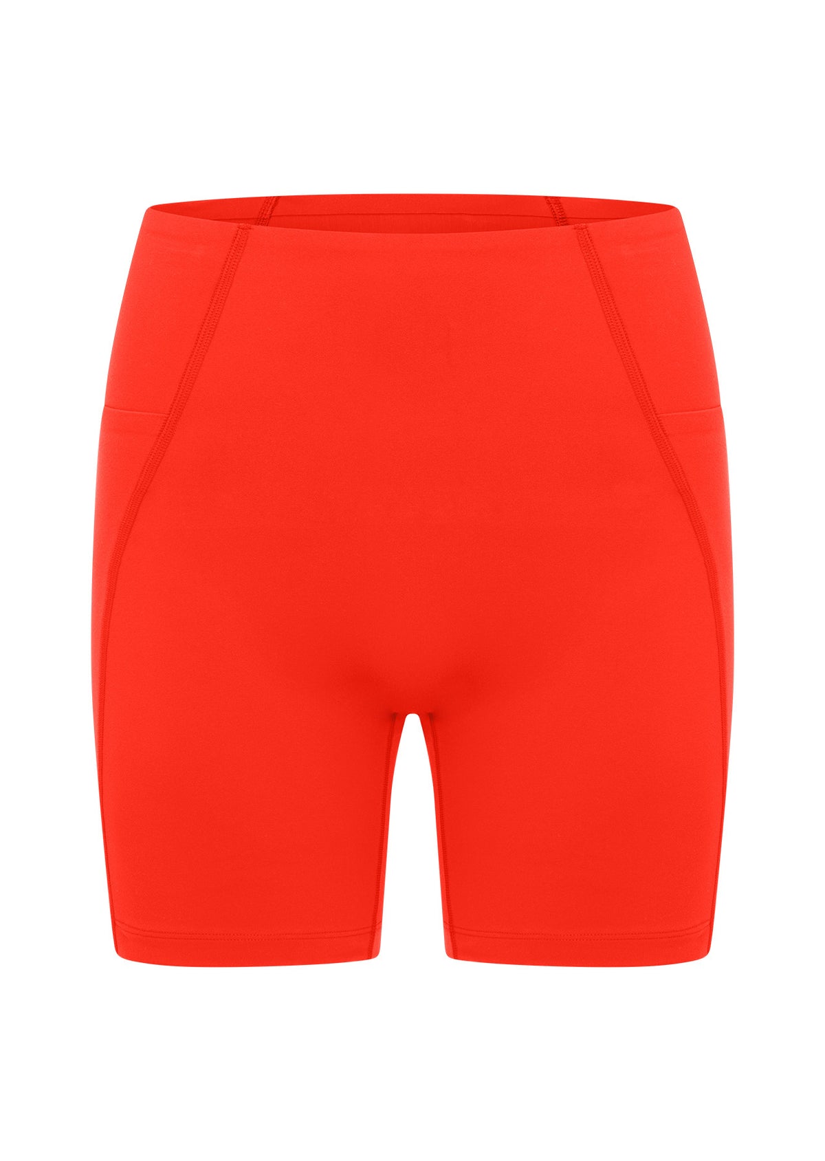 Lorna Jane Sculpt And Support No Ride Bike Shorts - Hot Tomato