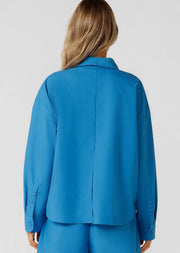 Lorna Jane One-and-Go-Button Up Shirt - Cornflower