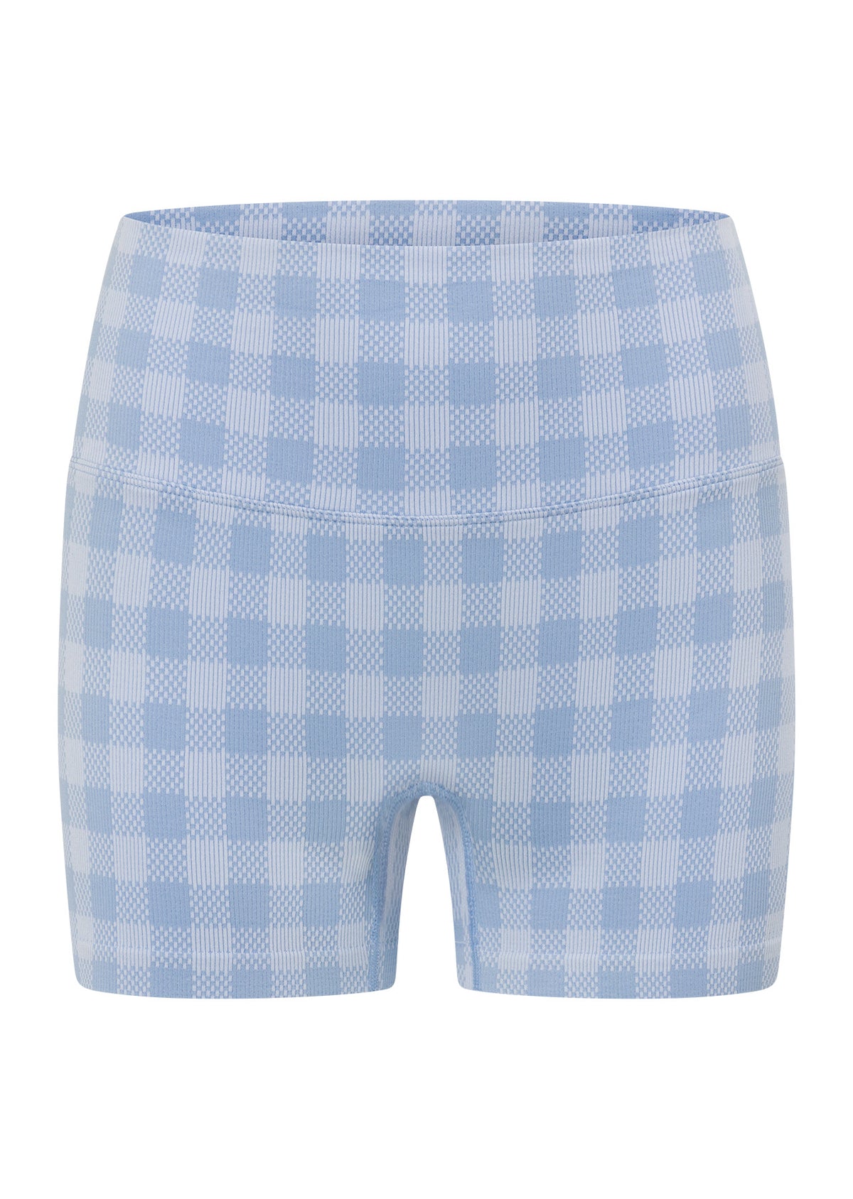 Lorna Jane Sweetheart Gingham Seamless 7cm Bike Shorts - Sweetheart Gingham