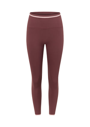 Lorna Jane One To Watch Ankle Biter Leggings - Dark Rose Blush