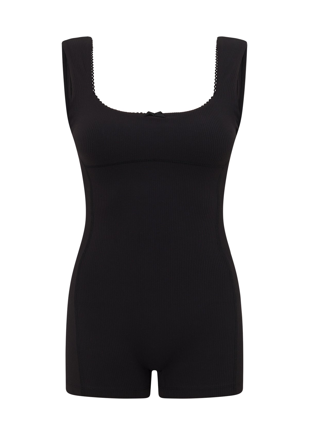 Lorna Jane Off Duty Luxe Rib Bodysuit - Black