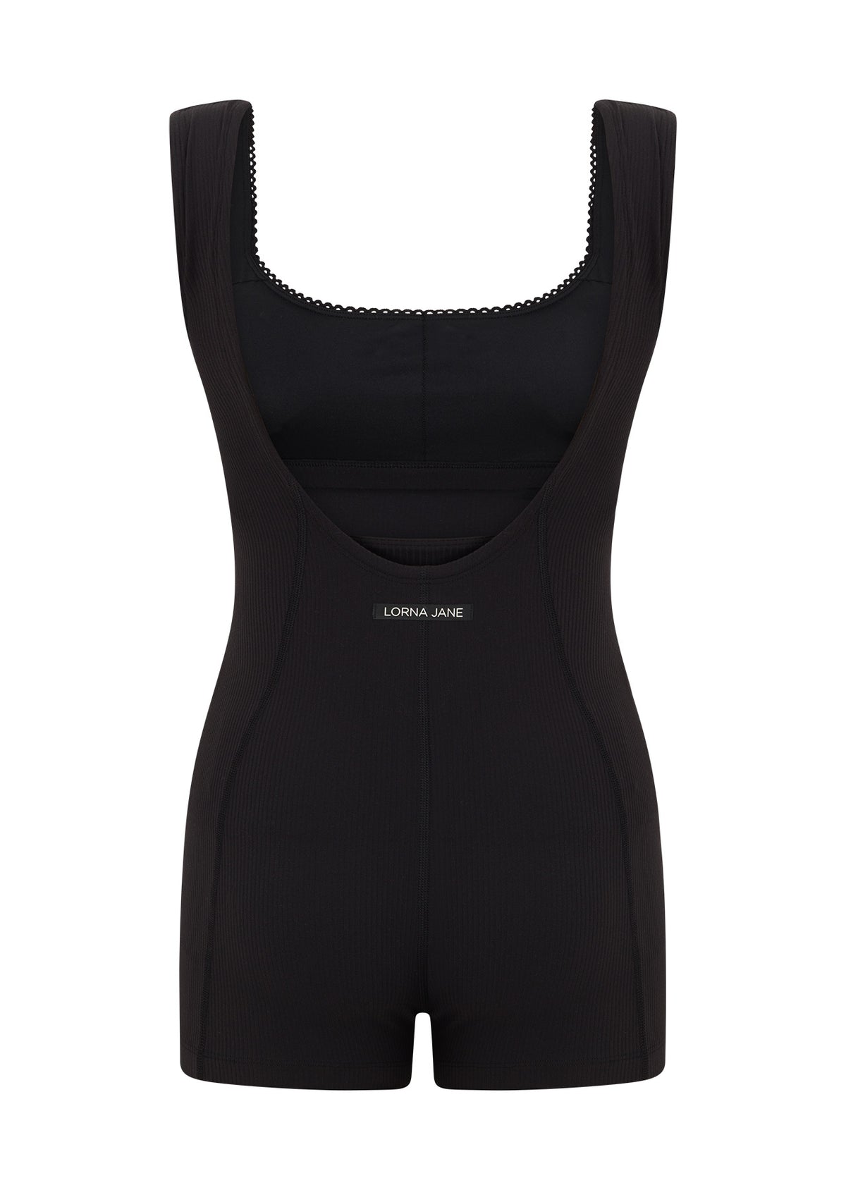 Lorna Jane Off Duty Luxe Rib Bodysuit - Black