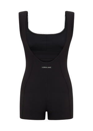 Lorna Jane Off Duty Luxe Rib Bodysuit - Black