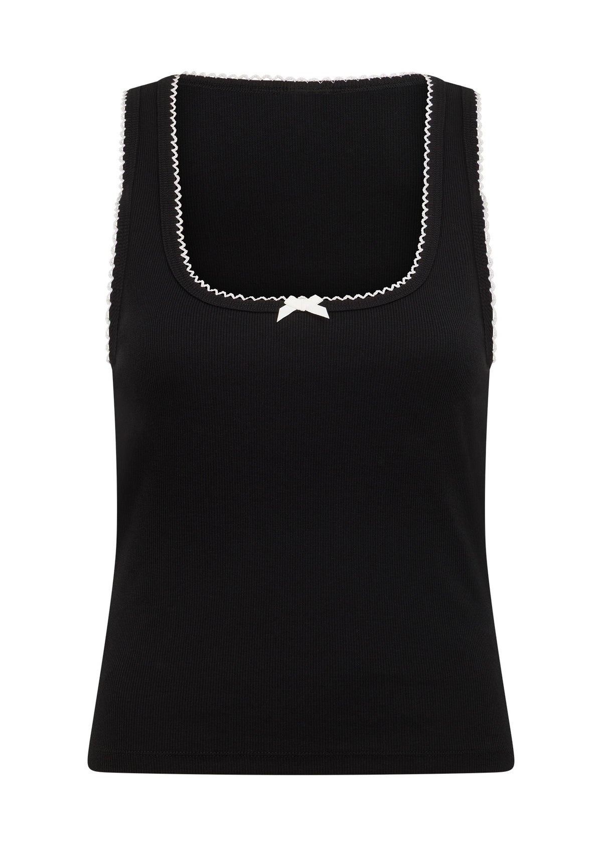 Lorna Jane Pretty Sweet Rib Tank - Black