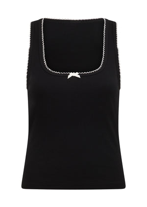 Lorna Jane Pretty Sweet Rib Tank - Black