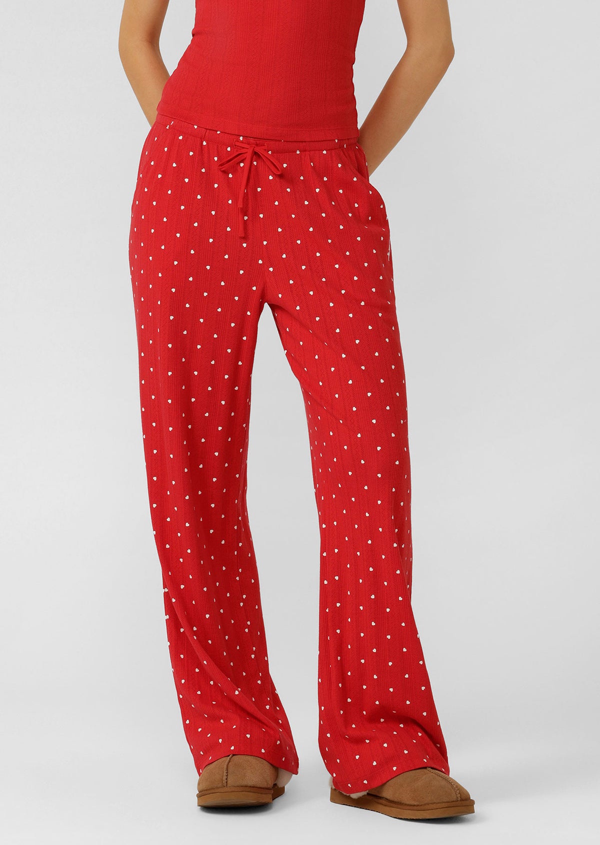 Lorna Jane Mi Amour Pointelle Pants - Mi Amour Print