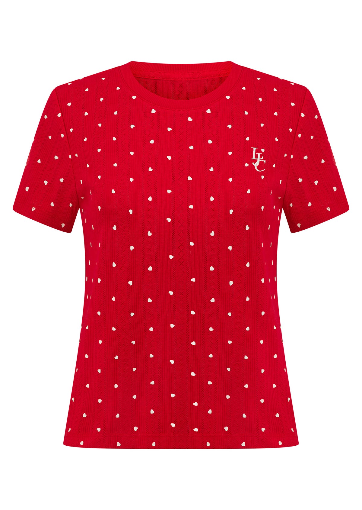 Lorna Jane Mi Amour Pointelle T-Shirt - Mi Amour Print