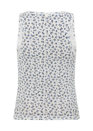 Lorna Jane Provincial Floral Pointelle Tank - Provincial Floral Print