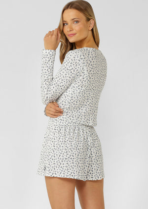 Lorna Jane Provincial Floral Pointelle Cardigan - Provincial Floral Print