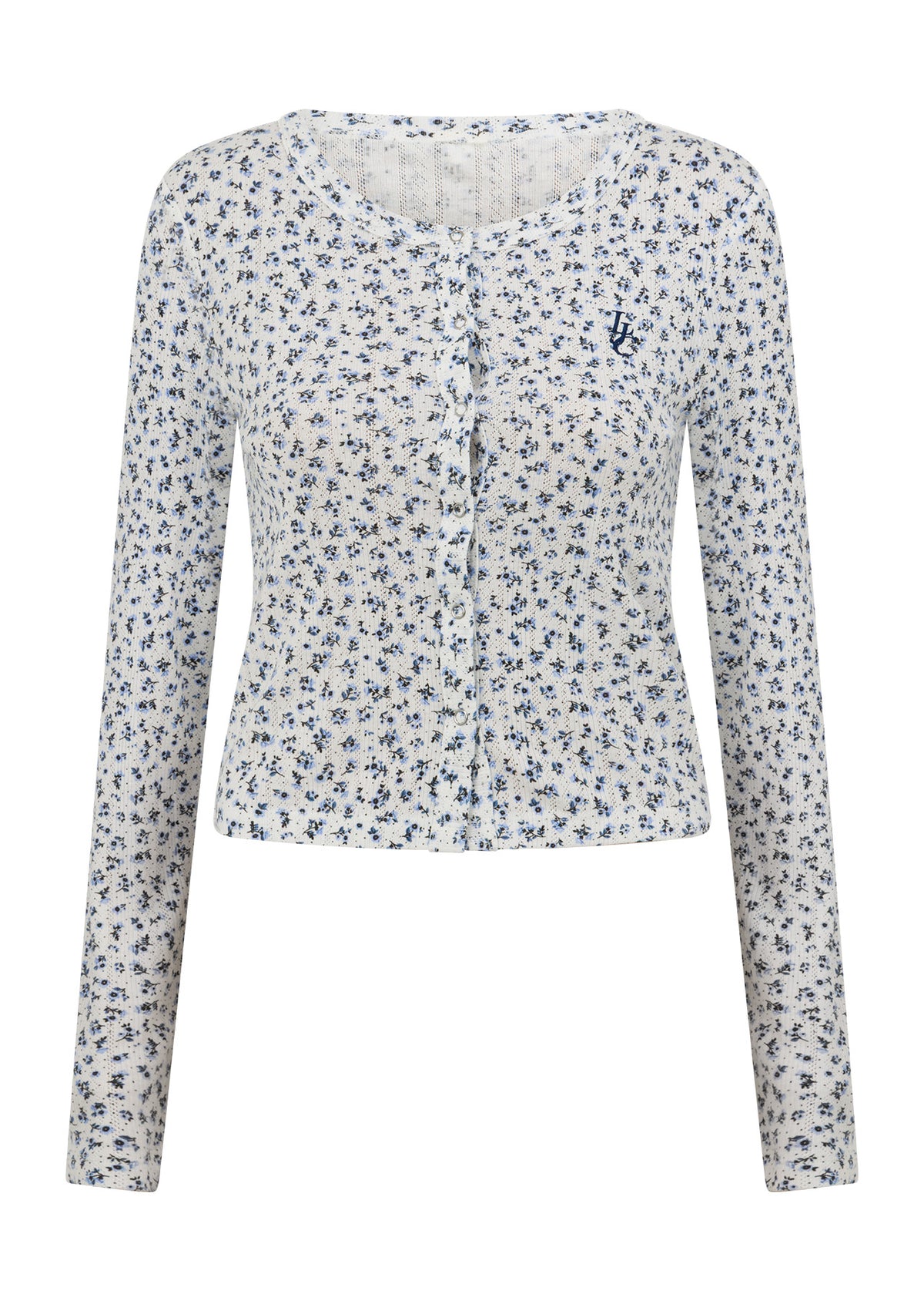 Lorna Jane Provincial Floral Pointelle Cardigan - Provincial Floral Print