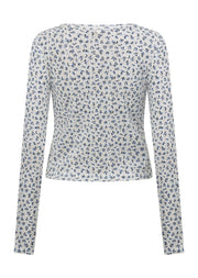 Lorna Jane Provincial Floral Pointelle Cardigan - Provincial Floral Print