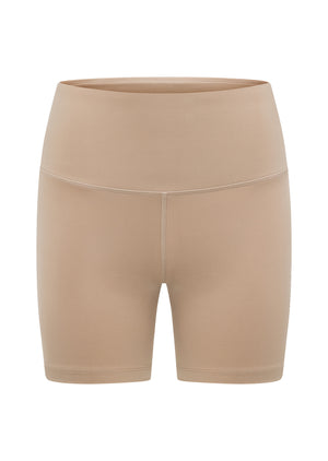 Lorna Jane Lotus No Chafe 16cm Bike Shorts - Dark Off White