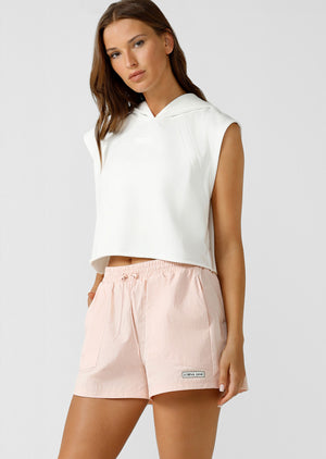 Lorna Jane Pre Season Cropped Hoodie - Porcelain