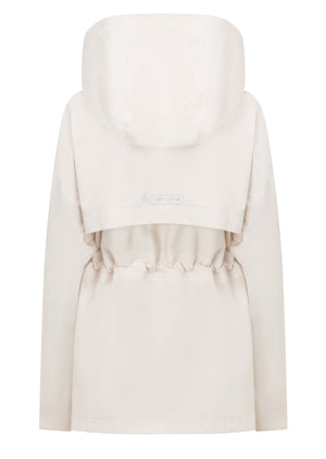 Lorna Jane Rain Repeller Pocketed Waterproof Jacket - Ivory
