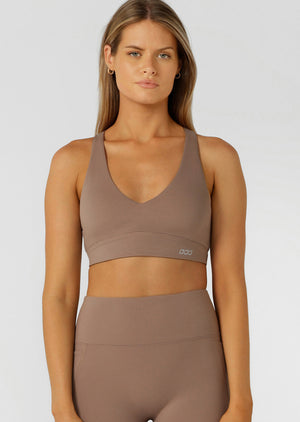 Lorna Jane Lifted Sports Bra - Bone