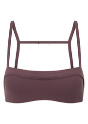 Lorna Jane Irresistible Luxe Rib Sports Bra - Amethyst Shadow