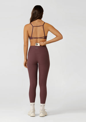 Lorna Jane Irresistible Luxe Rib Full Length Leggings - Amethyst Shadow