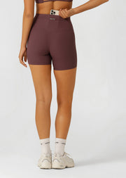 Lorna Jane Irresistible Luxe Rib 14cm Bike Shorts - Amethyst Shadow