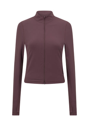 Lorna Jane All Star Active Rib Zip Through Jacket - Amethyst Shadow