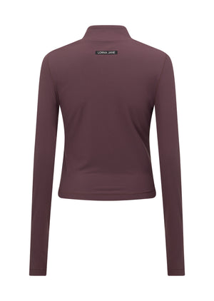 Lorna Jane All Star Active Rib Zip Through Jacket - Amethyst Shadow