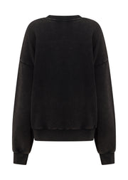Lorna Jane New Sport Washed Sweatshirt - Washed Black