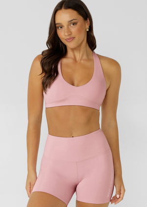 Lorna Jane Free Spirit Sports Bra - Dusty Rose