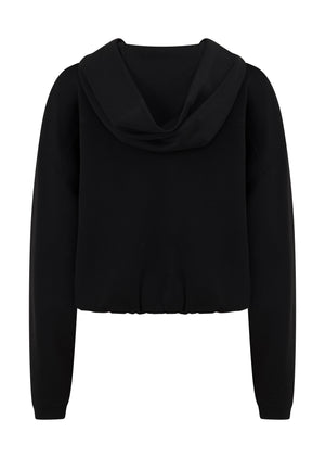 Lorna Jane Cloud Nine Spacer Zip Through Hoodie - Black