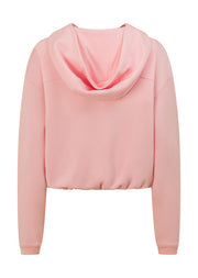 Lorna Jane Cloud Nine Spacer Zip Through Hoodie - Pale Peony