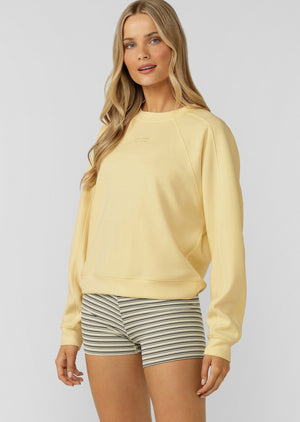 Lorna Jane Cloud Nine Spacer Sweatshirt - Lemon Cream