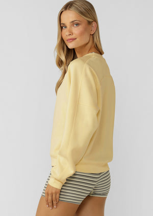 Lorna Jane Cloud Nine Spacer Sweatshirt - Lemon Cream