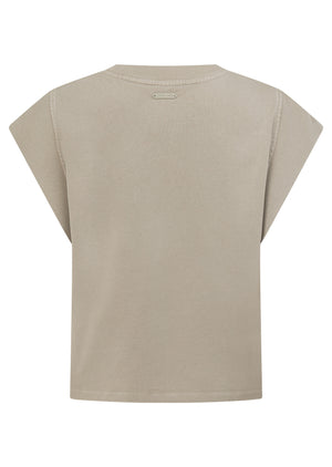 Lorna Jane Reset Washed T-Shirt - Washed Sea Salt