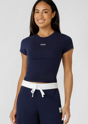 Lorna Jane Active Living Slim T-Shirt - Admiral Navy