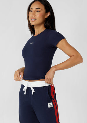 Lorna Jane Active Living Slim T-Shirt - Admiral Navy