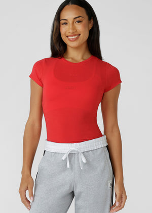 Lorna Jane Active Living Slim T-Shirt - Jam Drop