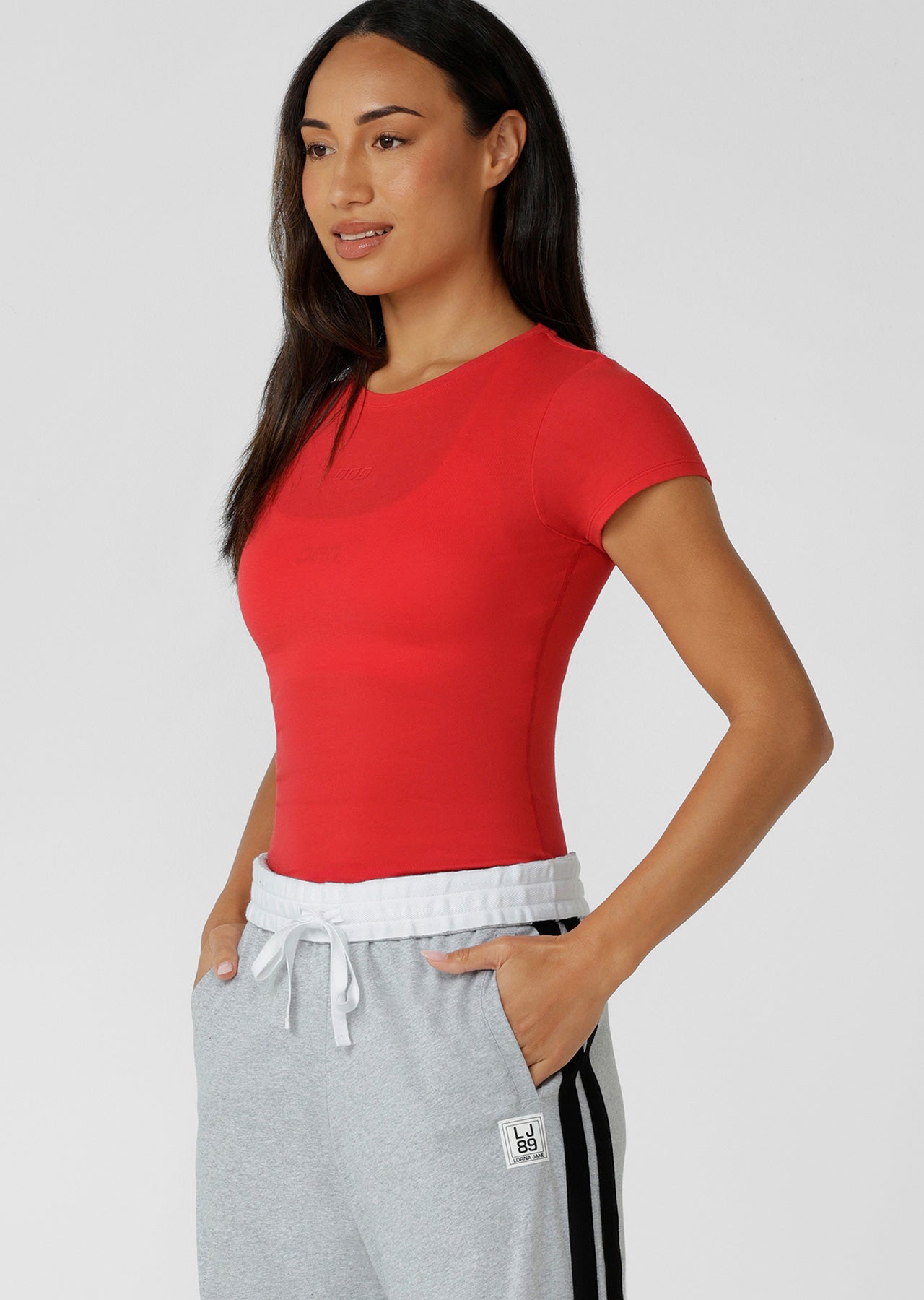 Lorna Jane Active Living Slim T-Shirt - Jam Drop