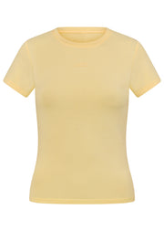 Lorna Jane Active Living Slim T-Shirt - Lemon Cream