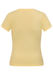 Lorna Jane Active Living Slim T-Shirt - Lemon Cream