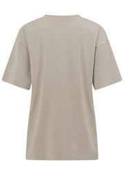 Lorna Jane Campus Washed Vintage T-Shirt - Washed Sea Salt