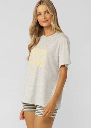 Lorna Jane Since 89 Relaxed T-Shirt - Grey Marl
