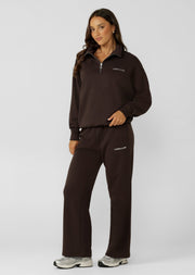 Lorna Jane Streamline Quarter Zip Sweat - Volcano
