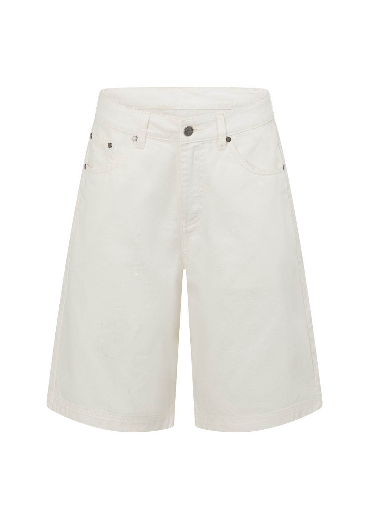 Lorna Jane Off Duty Vintage Wash Denim Shorts - Vintage White