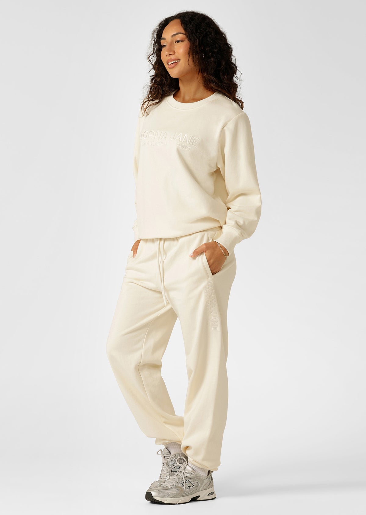Lorna Jane Iconic Sweat - Cream