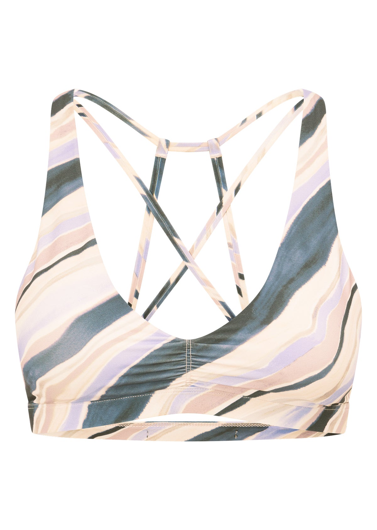 Lorna Jane Horizon Haze All Day Sports Bra - Blurred Lines Print
