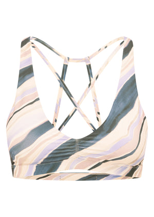 Lorna Jane Horizon Haze All Day Sports Bra - Blurred Lines Print