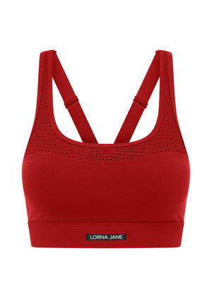Lorna Jane Dynamic Max Support Sports Bra - Cherry