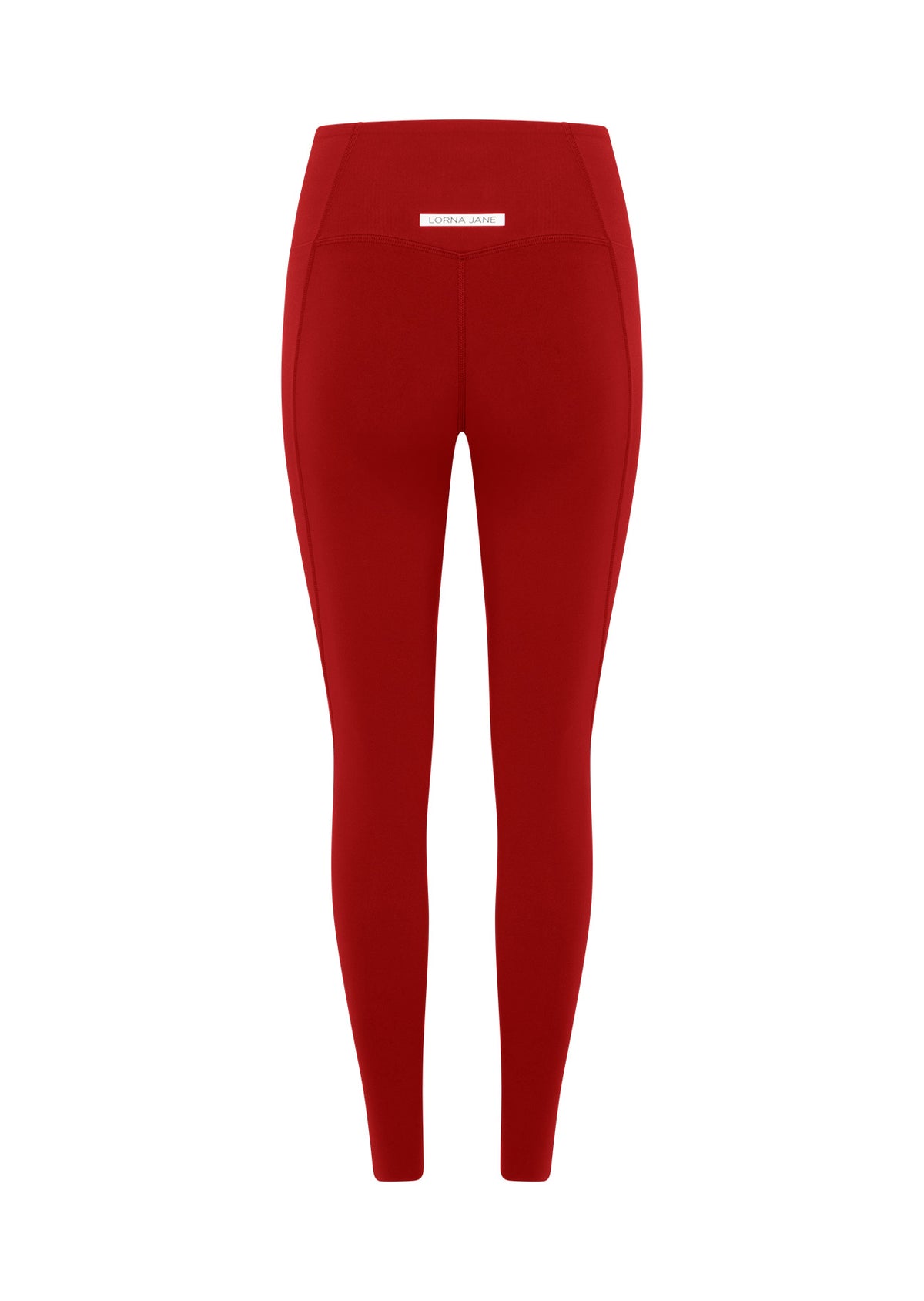 Lorna Jane Sculpt And Support No Ride Ankle Biter Leggings - Cherry