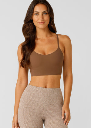 Lorna Jane Supreme Comfort Longline Sports Bra - Dark Cedar