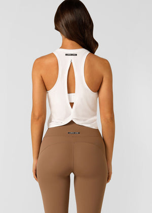 Lorna Jane Twist It Tank - White